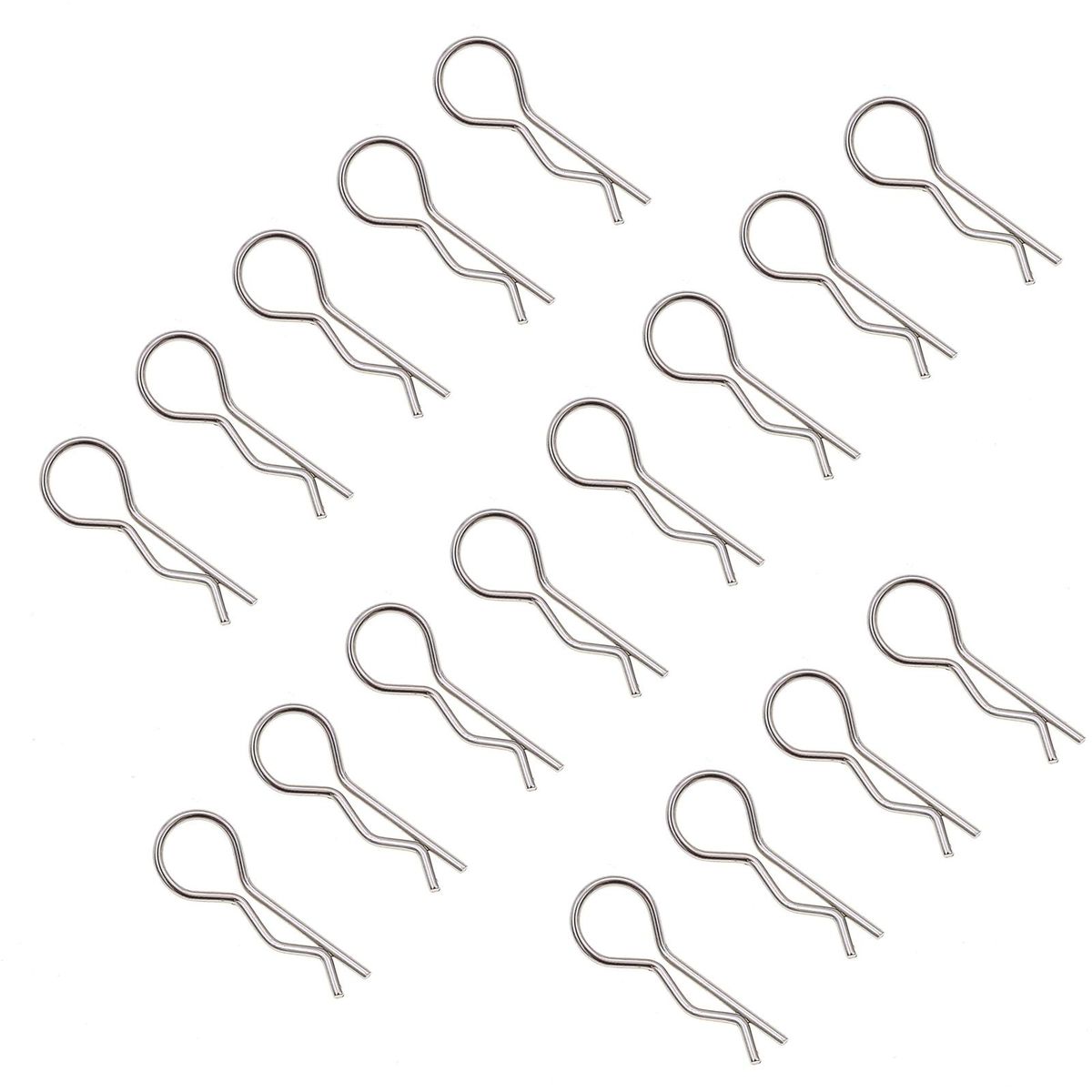 100PCS 1:16 Universal Car Shell Clip Pin Buckles 02053 86090 85734 R Clips Replacement for HSP On-road Remote Control Cars Accessories