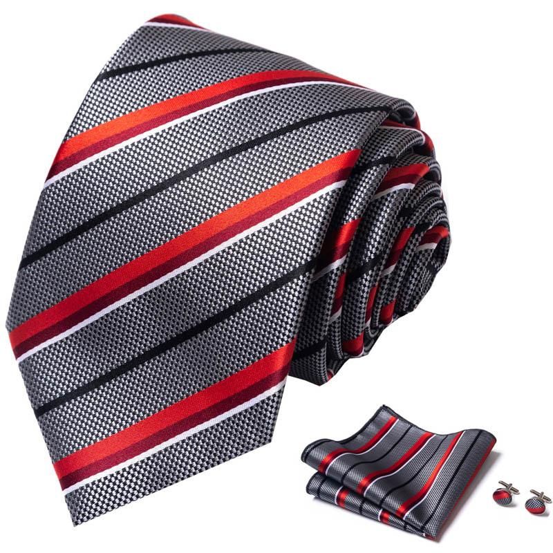 Men'S Business Tie Gift Box Striped Tie Set S237