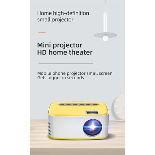 T20 Built-in Same-screen Version Of The Mini Portable Storage Bag USB LED Home Photo Media Video Payer Cinema Projector