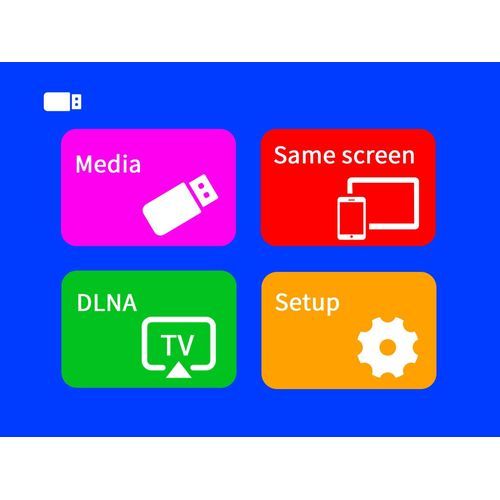 T20 Built-in Same-screen Version Of The Mini Portable Storage Bag USB LED Home Photo Media Video Payer Cinema Projector