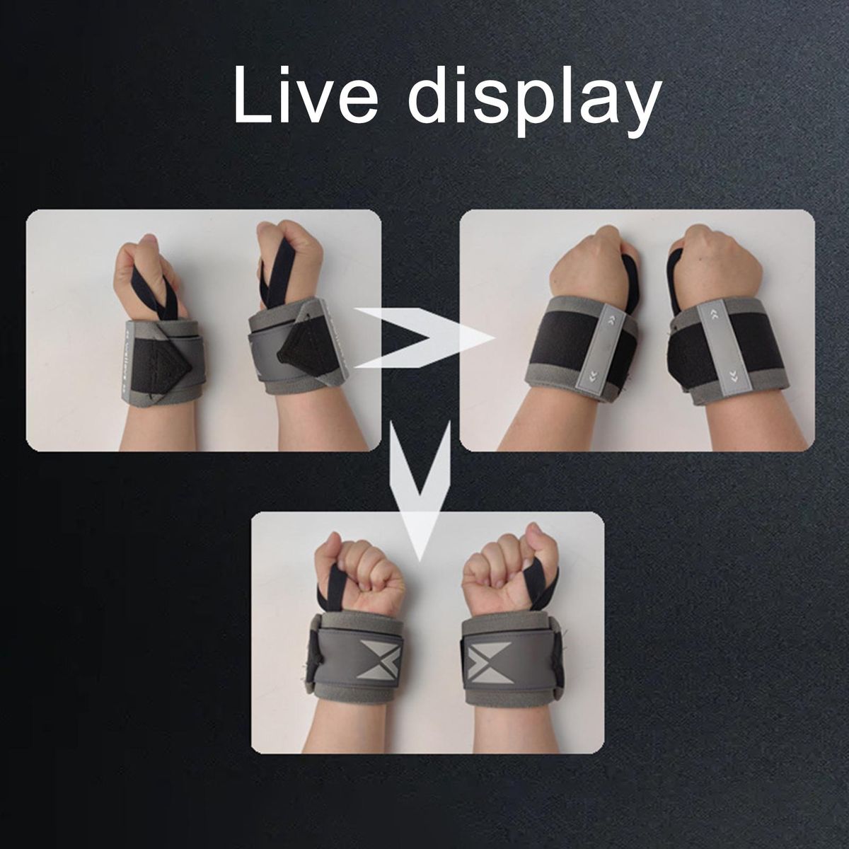 Wrist Braces Premium Wrist Wraps Enhanced Support for Weightlifting Grey