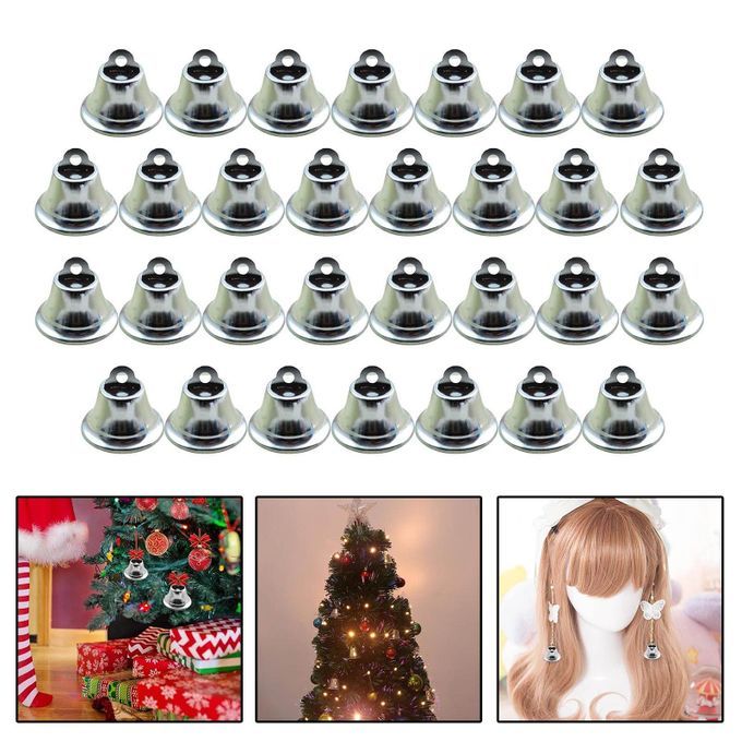 30 Pieces Bells Mini Electroplated Anklet Hanging Retro For Handmade