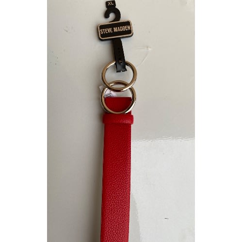 Pebbled Belt With Double Ring Buckle -  XL