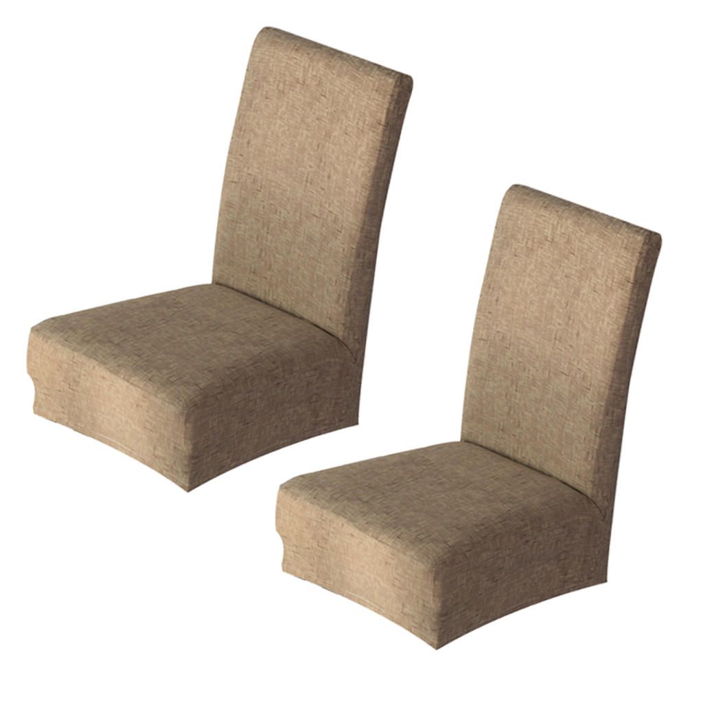 2xRemovable Stretch Slipcover Dining Room Chair Cover Stool Protector