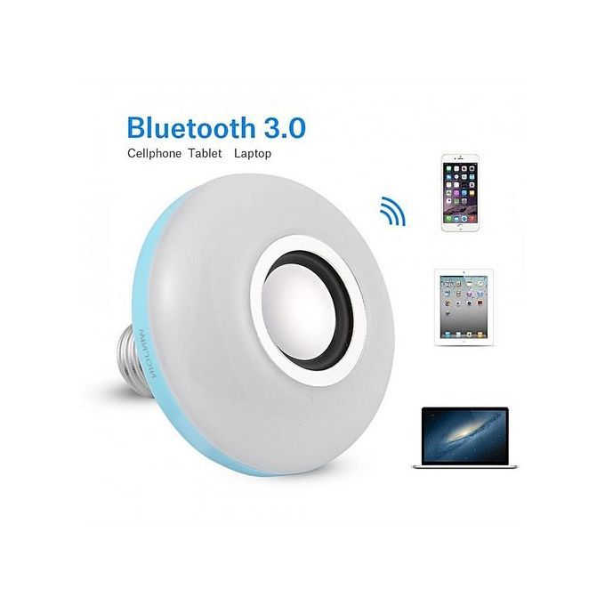 E27 8W Wireless Bluetooth Colorful Music Playing Bulb RGB LED Light Audio Speaker (Green) HT-S