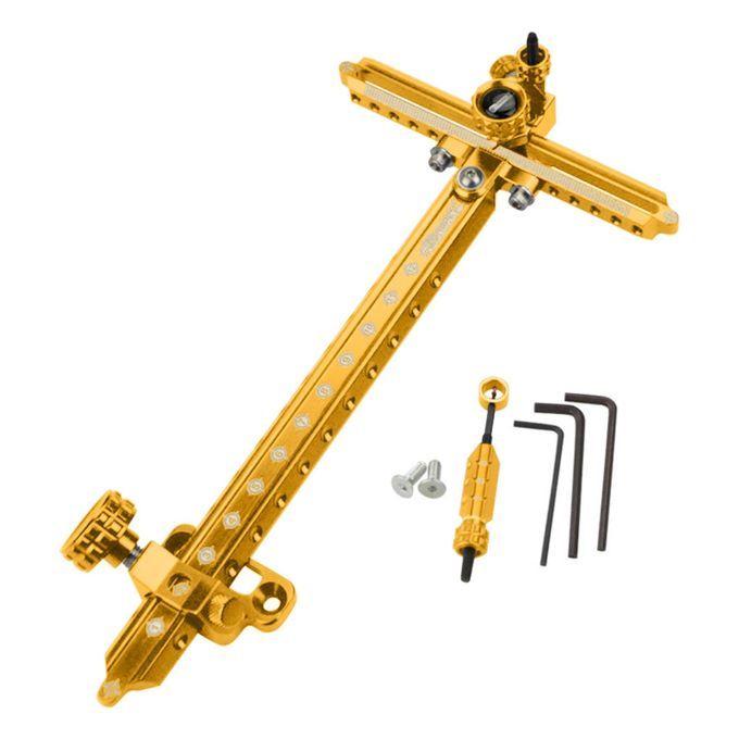 Archery Recurve Bow Sight 9inch Adjustable Target Sights Bow Gold