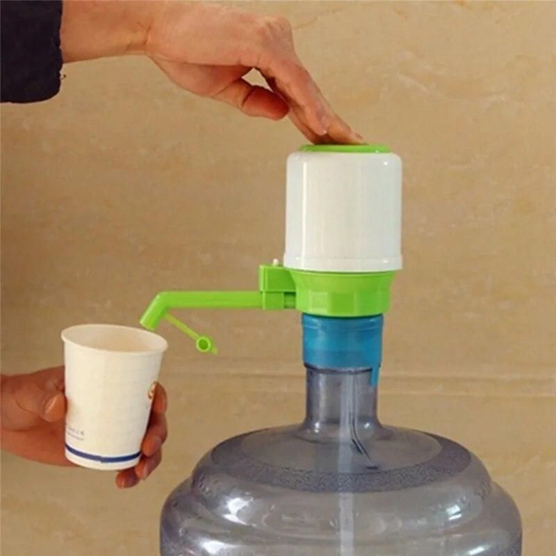 Portable Bottled Drinking Water Hand Press Removable Tube Innovative Vacuum Action Manual Pump Dispenser
