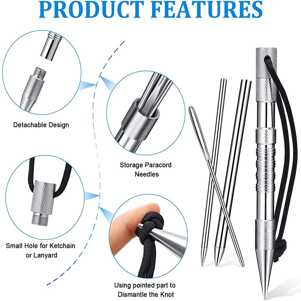 Paracord Bracelets Knitting Tool Marlin Spike Parachute Cord Needles Set