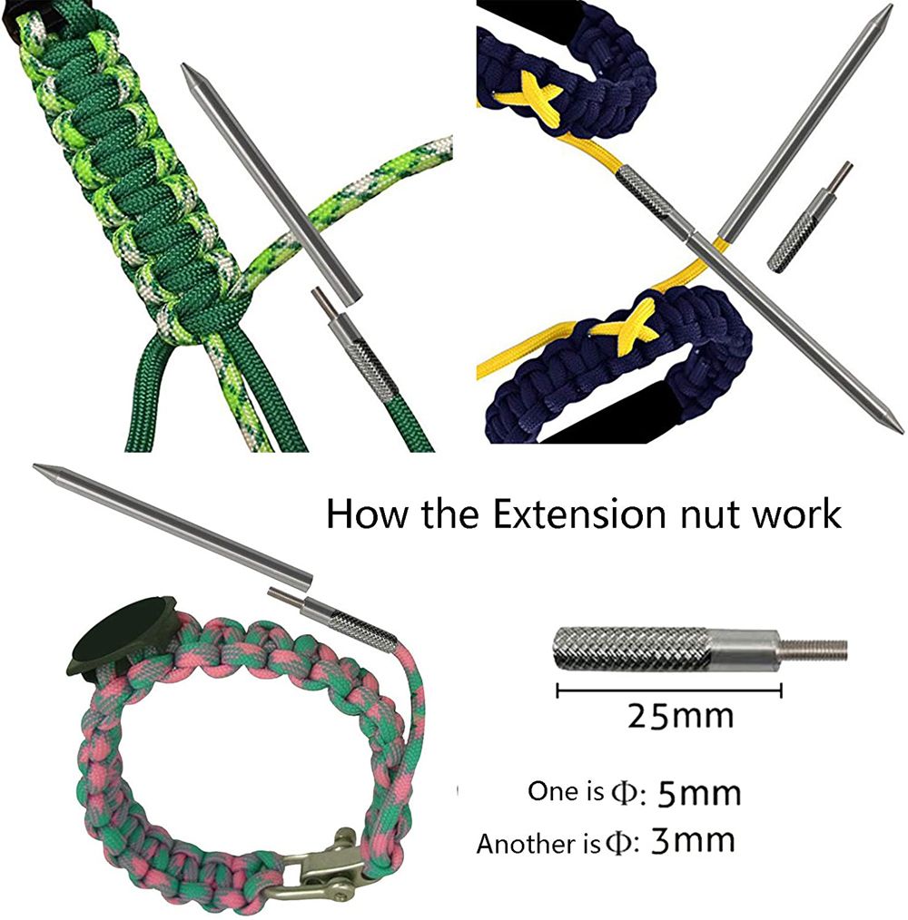 Paracord Bracelets Knitting Tool Marlin Spike Parachute Cord Needles Set