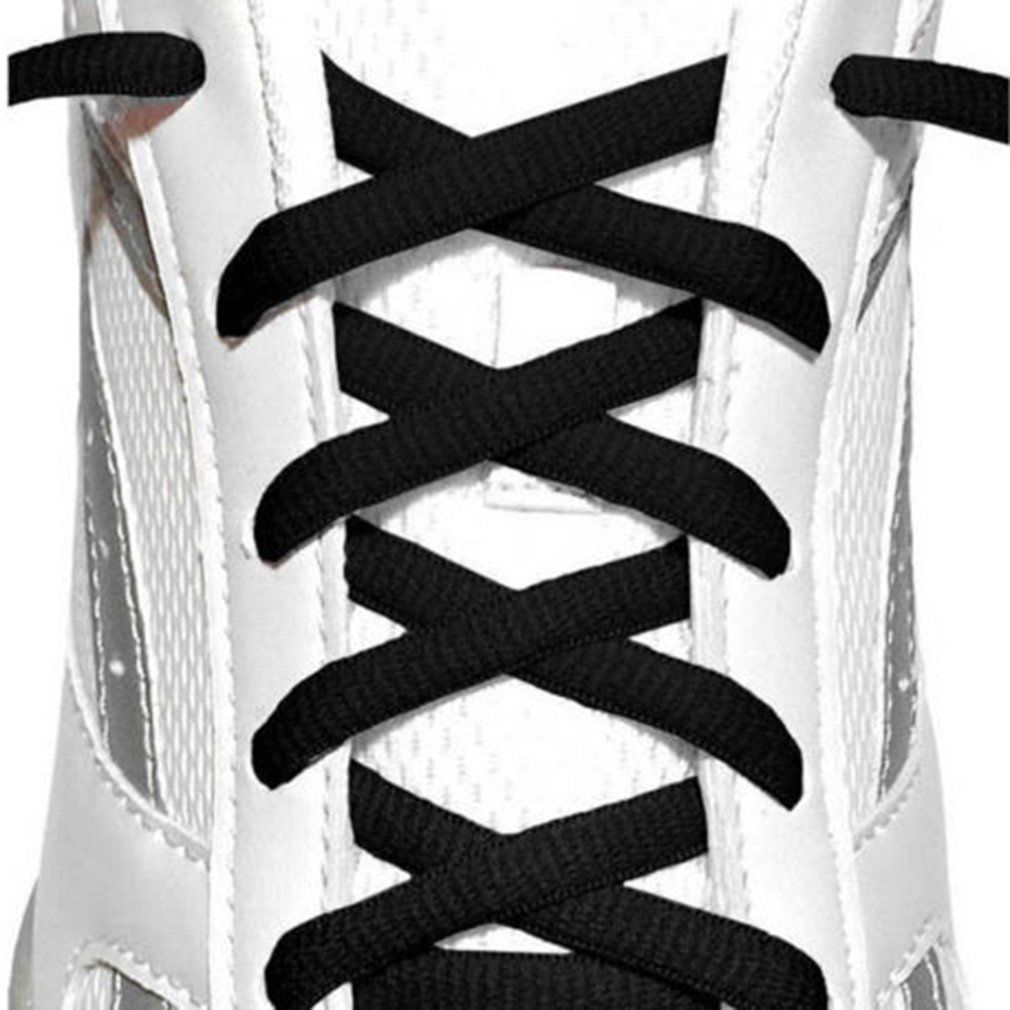 1pcs Flat Polyester Shoelace Coloured Bootlace Sports Shoe Sneakers Shoe Lace