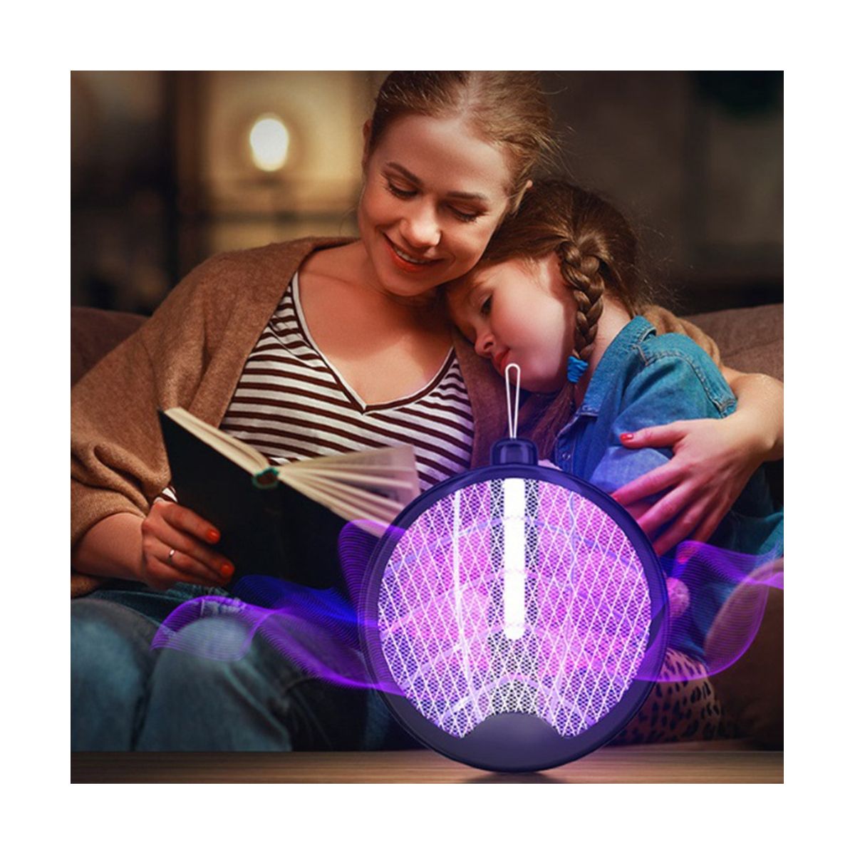 3000V Electric Mosquito with Lamp USB Rechargeable Fly S