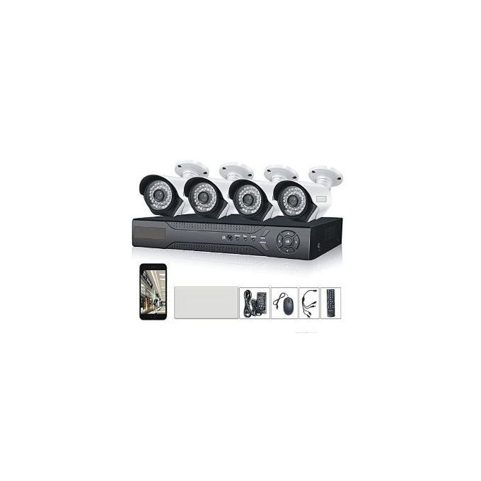 Cctv 4 Channels DVR 1080P AHD 2.0, 2 Indoor + 2 Outdoor Camera+1
