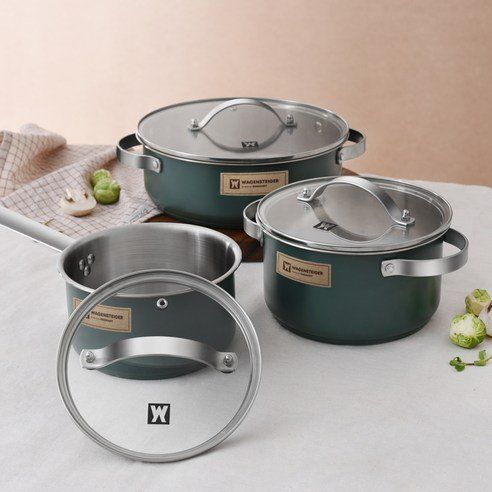 Wagensteiger Farmers IH Stainless Steel Pot Set Of 3