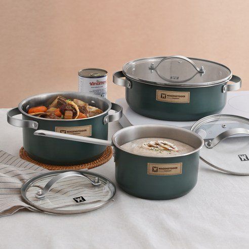 Wagensteiger Farmers IH Stainless Steel Pot Set Of 3