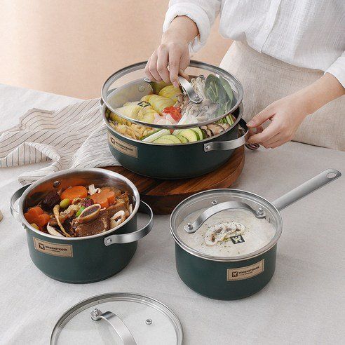 Wagensteiger Farmers IH Stainless Steel Pot Set Of 3