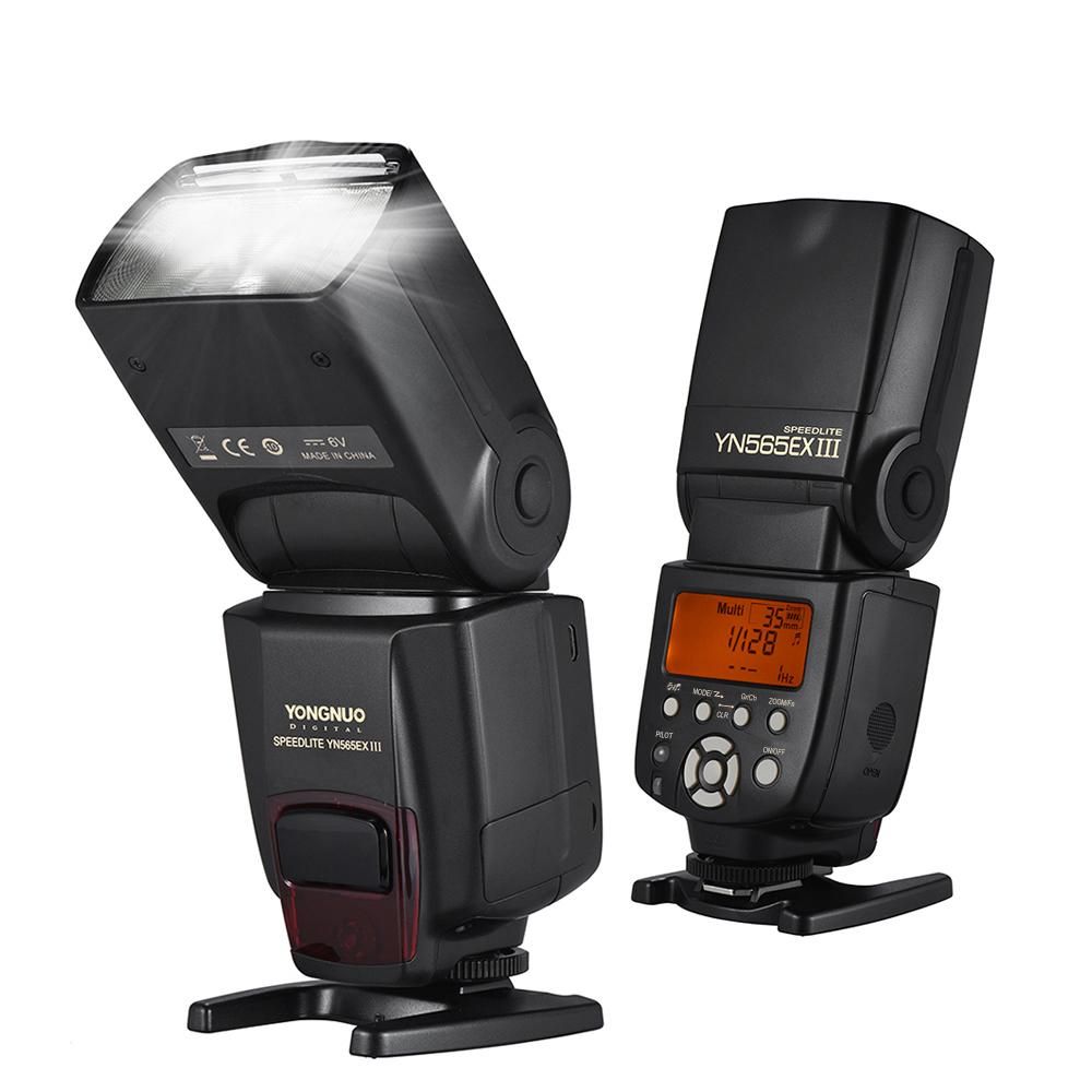 YONGNUO YN565EX III/N Wireless TTL Slave Flash Speedlite GN58 High Speed Recycling System Supports USB Firmware Upgrade for Nikon DSLR Camera