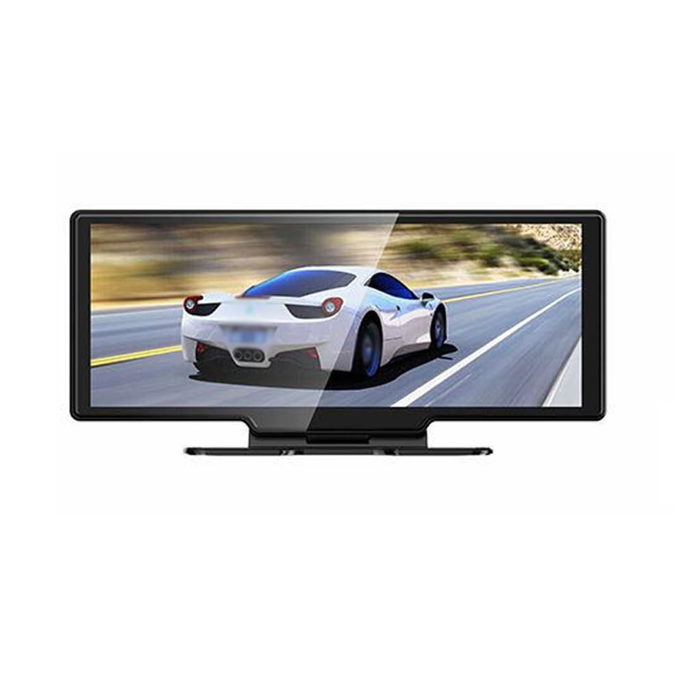 4K DVR Dash Camera Front & Rear Driving Recorder with 10.26 Inch Touchscreen for Carplay Android Auto Built-in FM WiFi Support G-Sensing Parking Monitor Loop Recording Hands-Free Calling