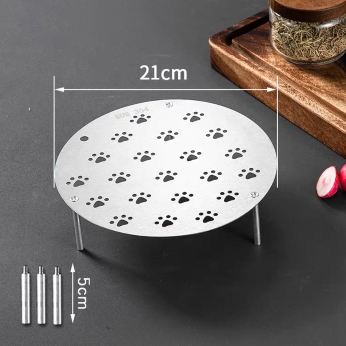 Steaming Rack Egg Steaming Holder with Multi Paw Holes