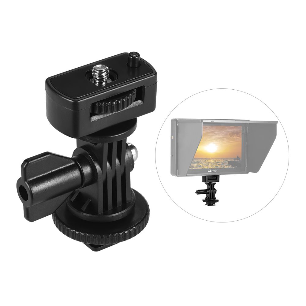 Adjustable Cold Hot Shoe Mount Adapter With 1/4