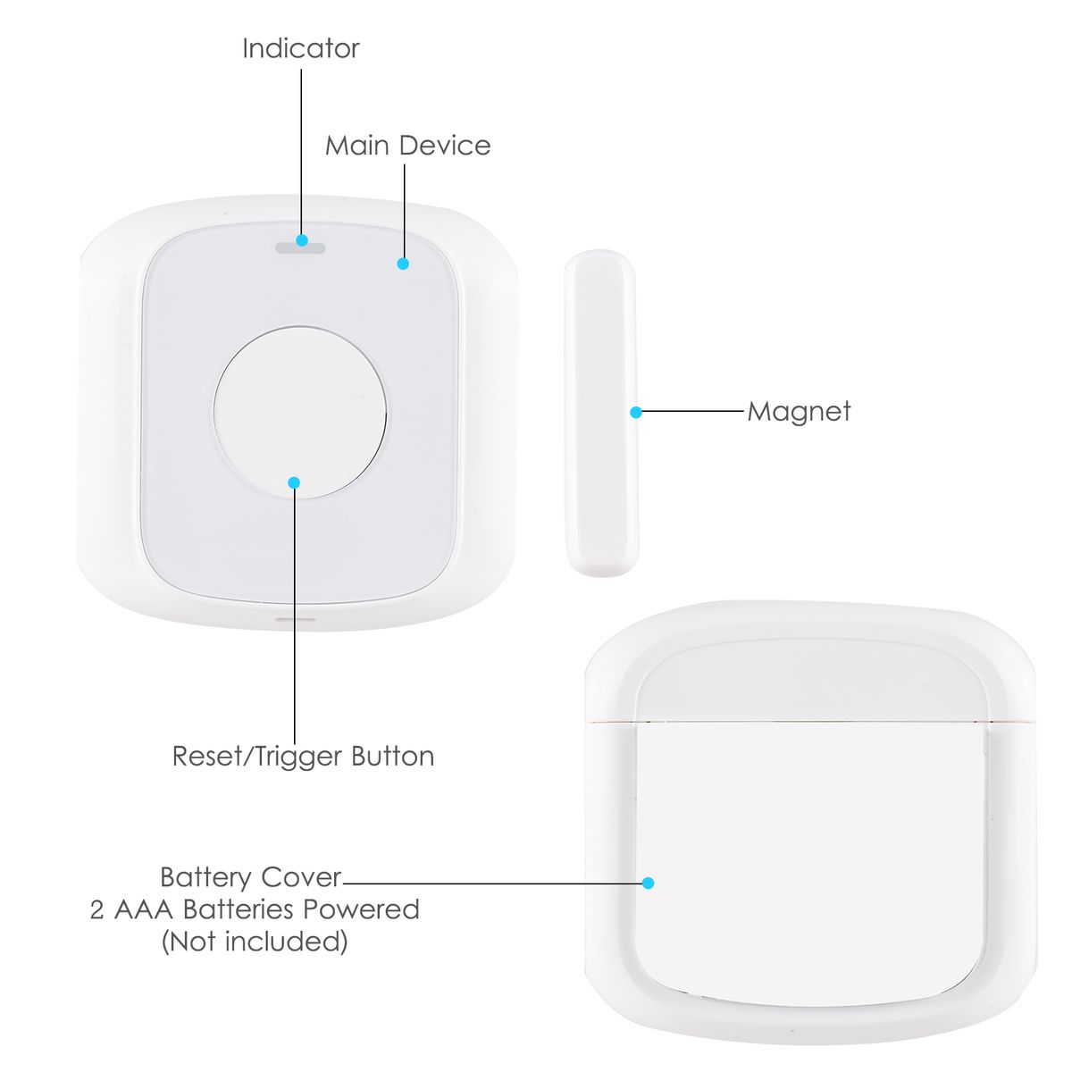 ZigBee Smart Door Window Sensor Alarm Magnetic Home Security