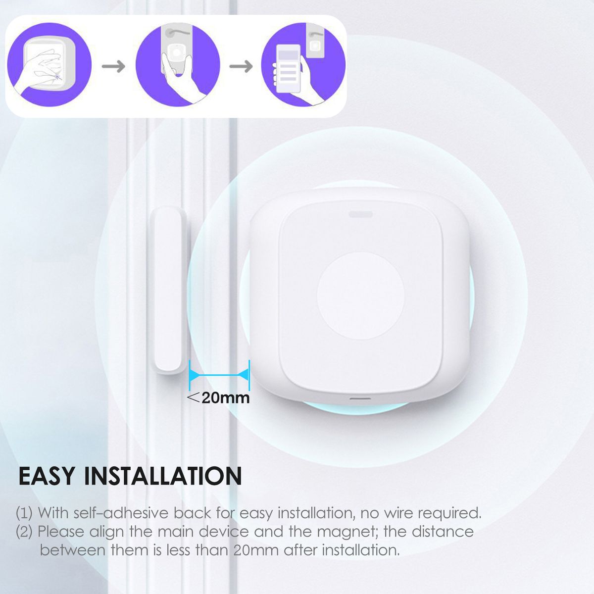 ZigBee Smart Door Window Sensor Alarm Magnetic Home Security