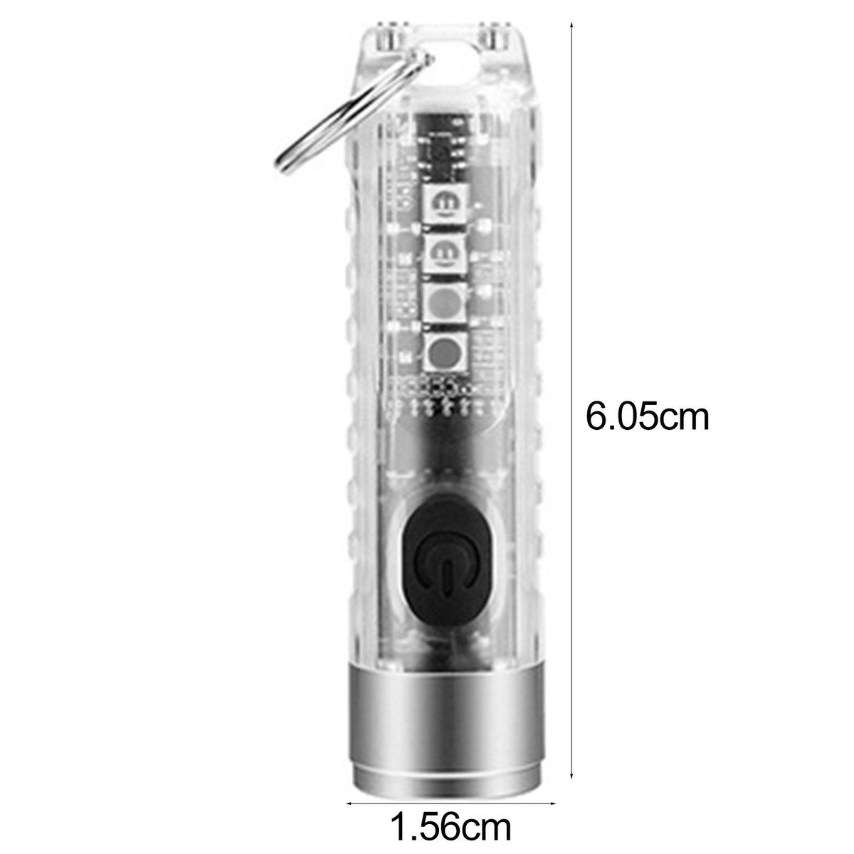LED Flashlight USB Charging LED Torchlight Lamp White