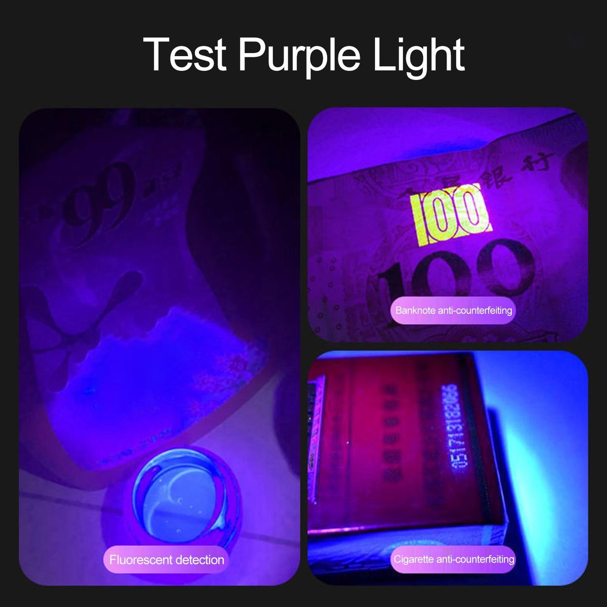 LED Flashlight USB Charging LED Torchlight Lamp White