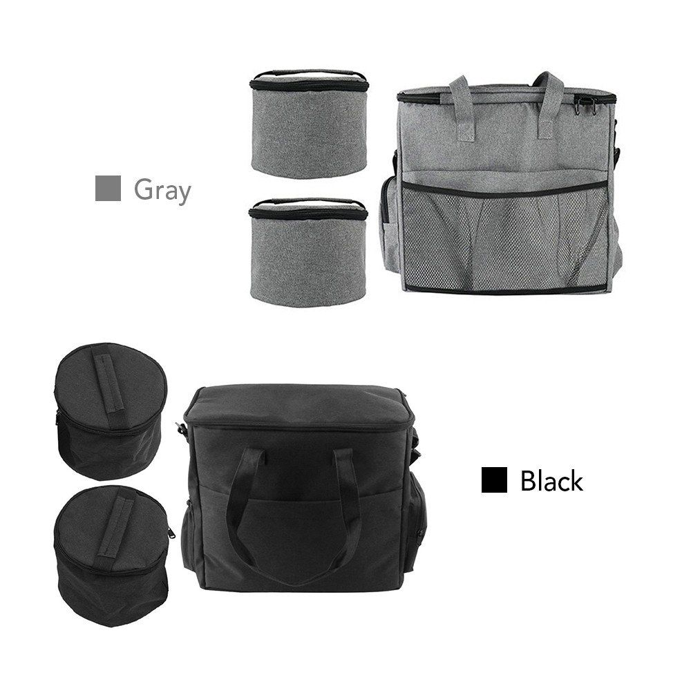 Dog Travel Bag Pet Gear Organizer Bag With 2 Food Container