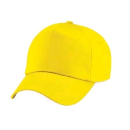 Plain Face Cap  - Unisex - Yellow