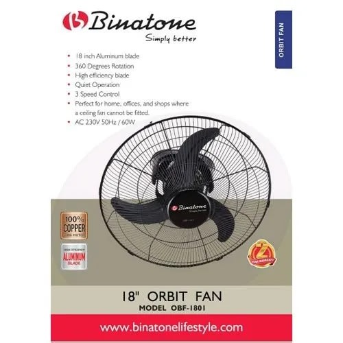 Orbit Fan - Obf-1801 -60W -18''