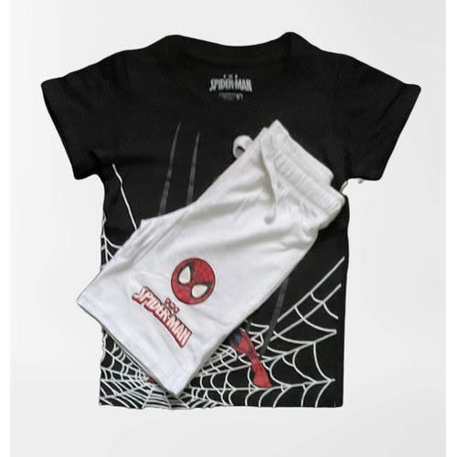 Spider-man 2 Piece Boys Set Black & White