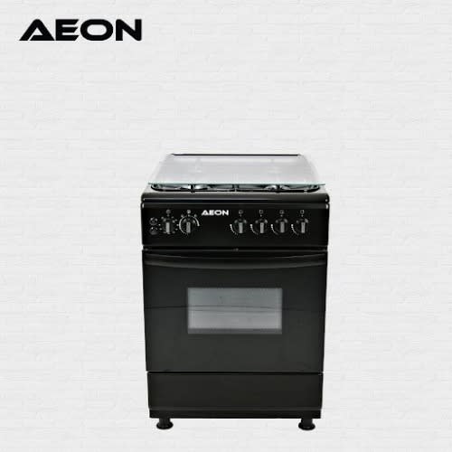 Aeon - 4 Burner Gas Cooker - 60x60 - Black