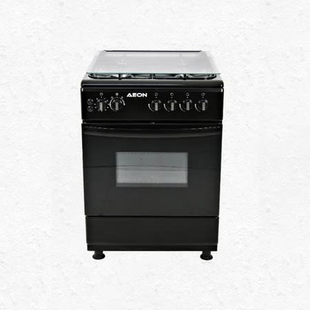 Aeon - 4 Burner Gas Cooker - 60x60 - Black