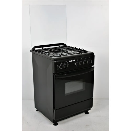 Aeon - 4 Burner Gas Cooker - 60x60 - Black