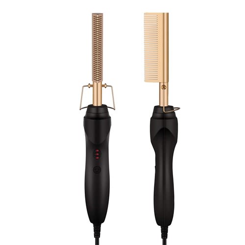 Electric Hair & Wig Hot Comb Heat Straightener With Curling - 42W
