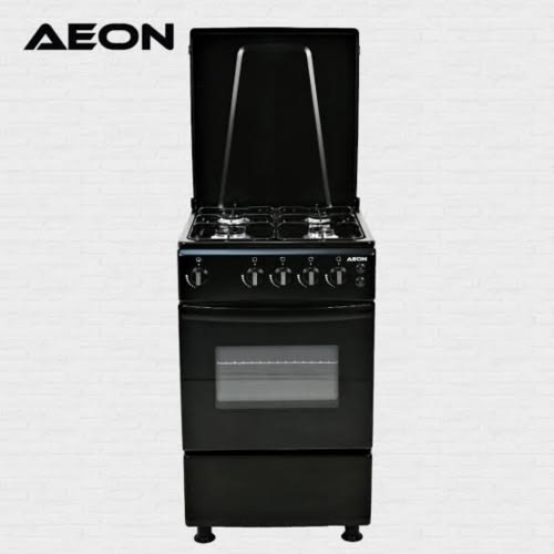 Aeon 4 Burner Gas Cooker - 50x50 - Black