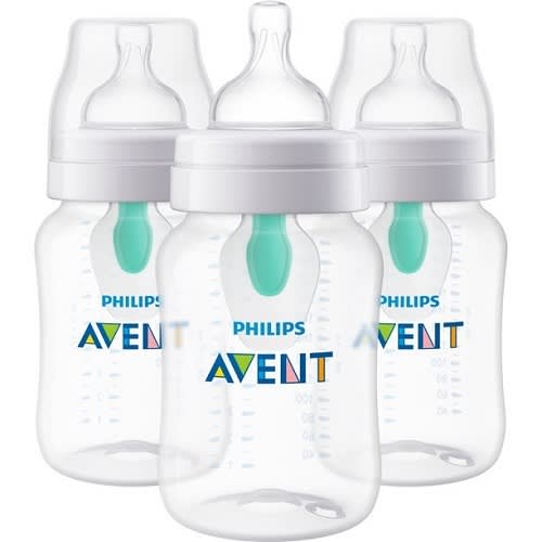 Anti-colic Baby Feeding Bottle With Airfree Vent Gift Set - 9oz - 3 Pack