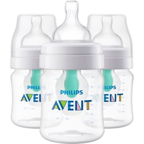 Anti-colic Baby Feeding Bottle With Airfree Vent Gift Set - 4oz - 3 Pack
