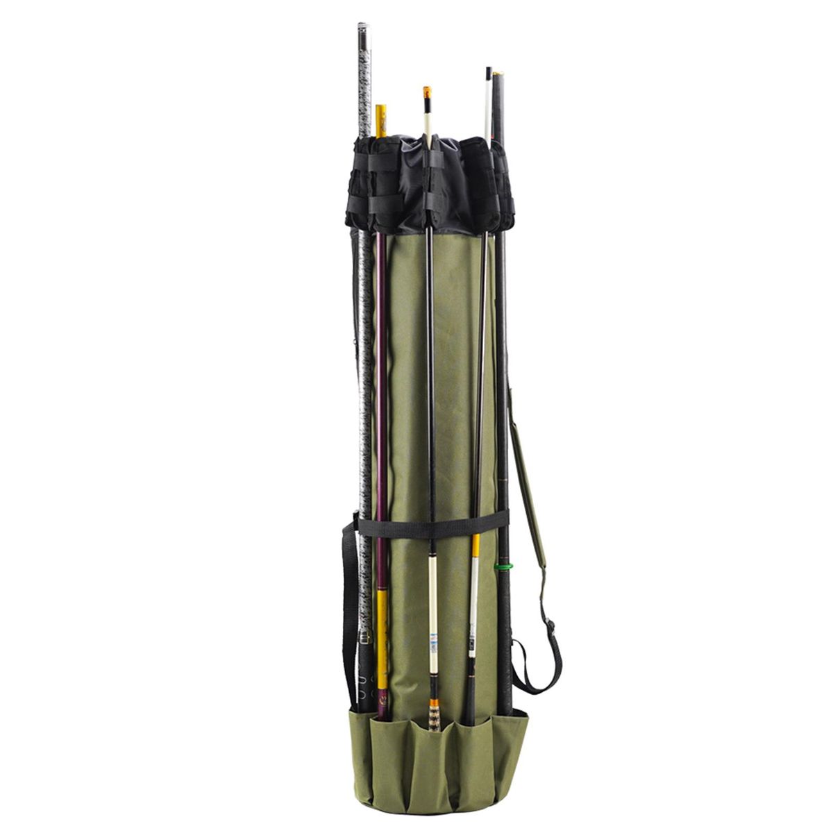 Fishing Rod Tackle Bag Large Capacity Fishing Pole Storage Bags Fishing Gear Organizer Travel Carry Pole Tools Bag Portable Fishing Rod Case for Fisherman Outdoor Fishing
