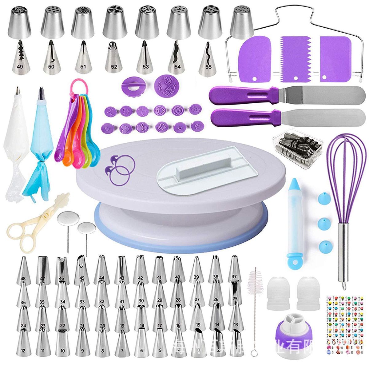 137PCS/Set Cake Turntable And Accessories DIY Set
