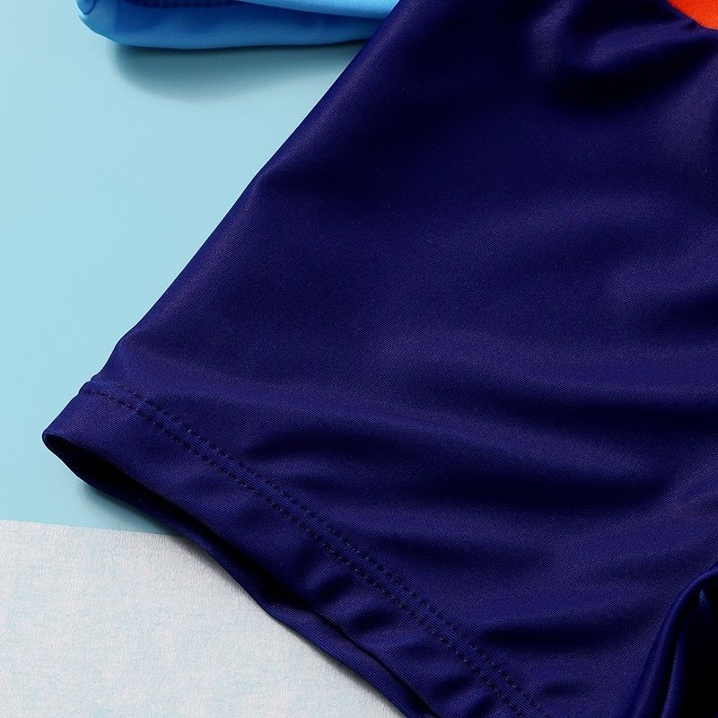 2 In 1 Baby Boys Split Swimsuit Suit (Color:Blue Size:120)