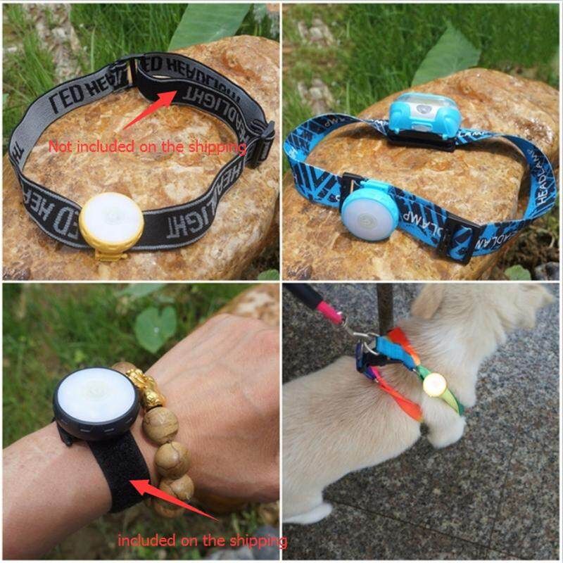 Cycling LED Night Running Hiking Wrist Light Backpack Bag Light Mobile Phone Black (black)