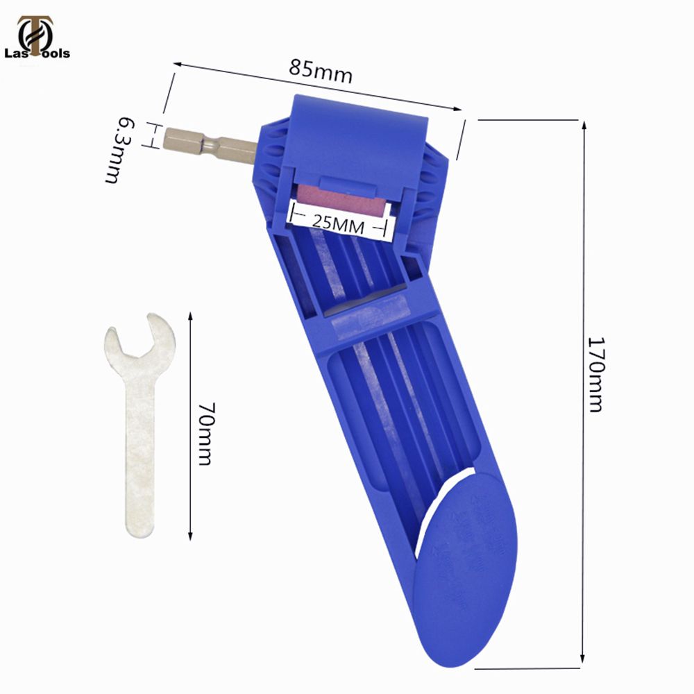 2-12.5mm Portable Drill Bit Sharpener Corundum Gri