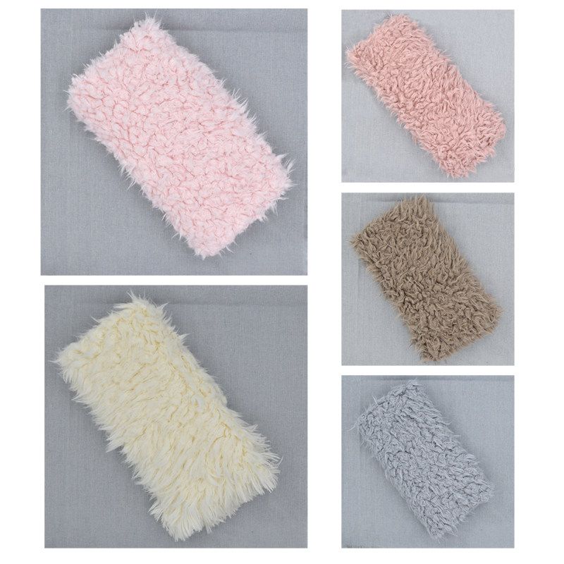 Newborn Baby Boys Girls Infant Solid Color Blanket-Brown