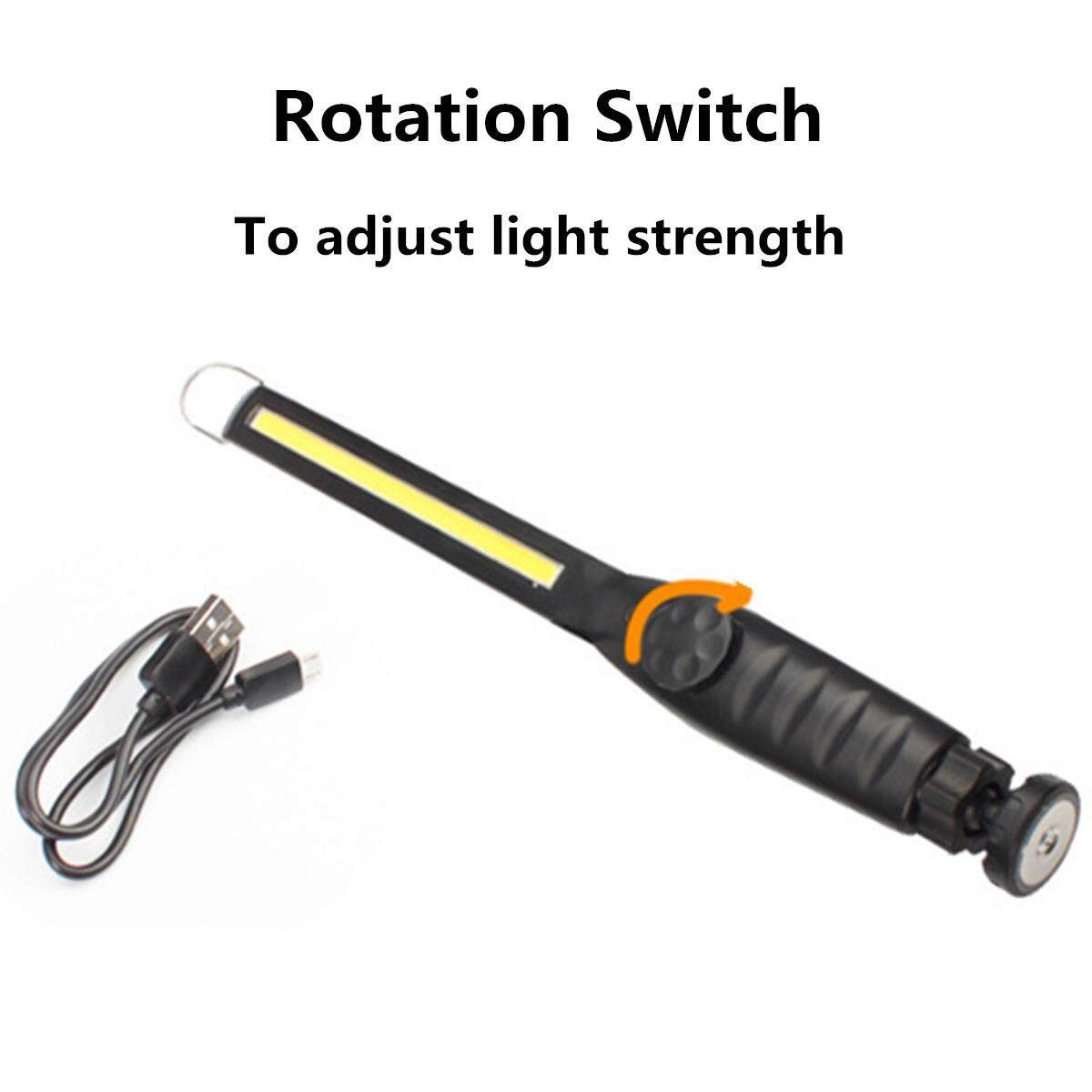 360° USB Rechargeable COB LED Slim Light Flashlight 3000MA 3.7V Magnetic Base Astro Pneumatic 410 Lumen Rechargeable COB LED Slim Light 40SL