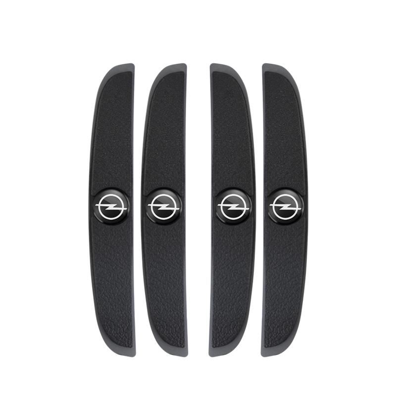 4Pcs Rubber Anti-Collision Strip Car Door Rearview Mirror Protector Stickers For Opel Astra Insignia Vivaro Corsa Mokka Zafira