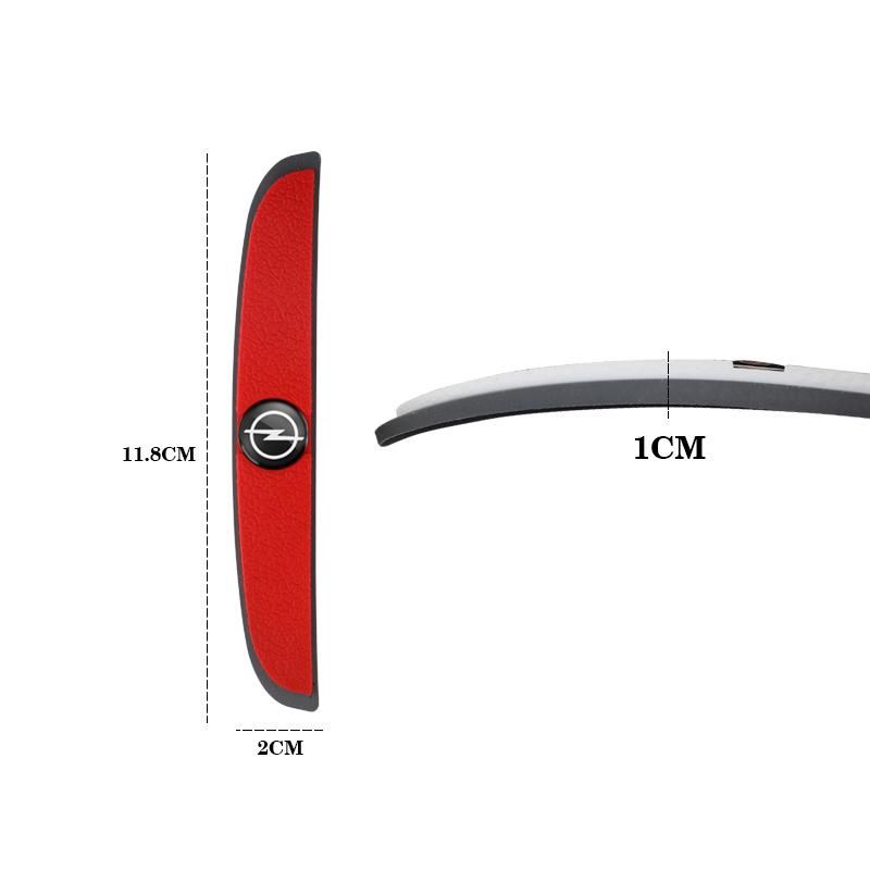 4Pcs Rubber Anti-Collision Strip Car Door Rearview Mirror Protector Stickers For Opel Astra Insignia Vivaro Corsa Mokka Zafira