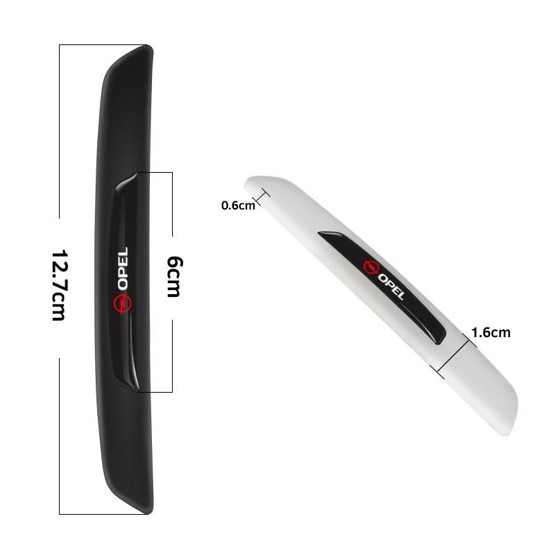 4Pcs Rubber Anti-Collision Strip Car Door Rearview Mirror Protector Stickers For Opel Astra Insignia Vivaro Corsa Mokka Zafira