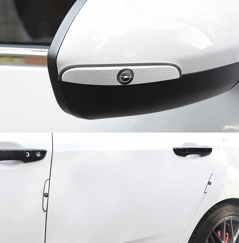 4Pcs Rubber Anti-Collision Strip Car Door Rearview Mirror Protector Stickers For Opel Astra Insignia Vivaro Corsa Mokka Zafira
