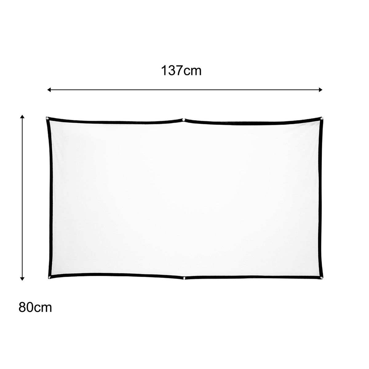 H60A Projection Curtain 16:9 High Clarity 60 Inches-White